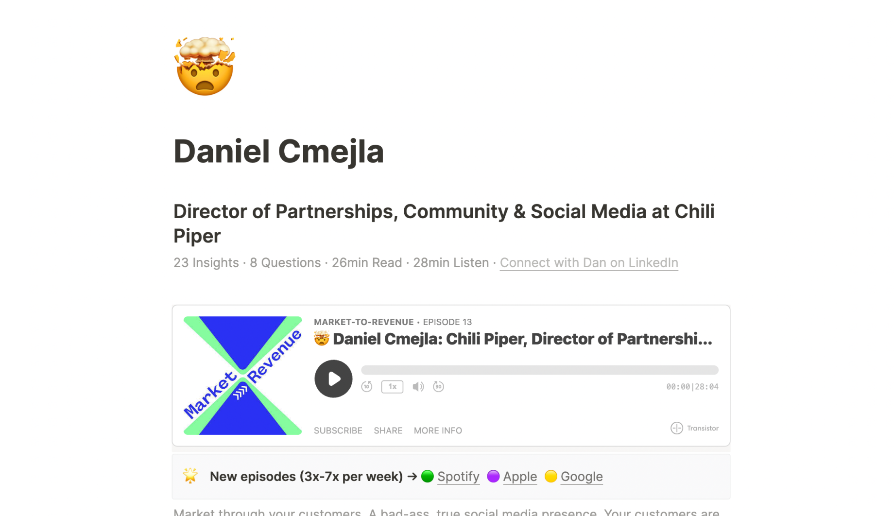 Director of Partnerships, Community & Social Media at Chili Piper