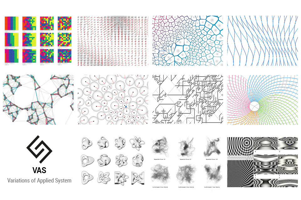 VAS Variations of Applied System | Computational Design コンピュテーショナル・デザインとシステムによるデザイン 运算化设计 by Chie Fuyuki 冬木千枝